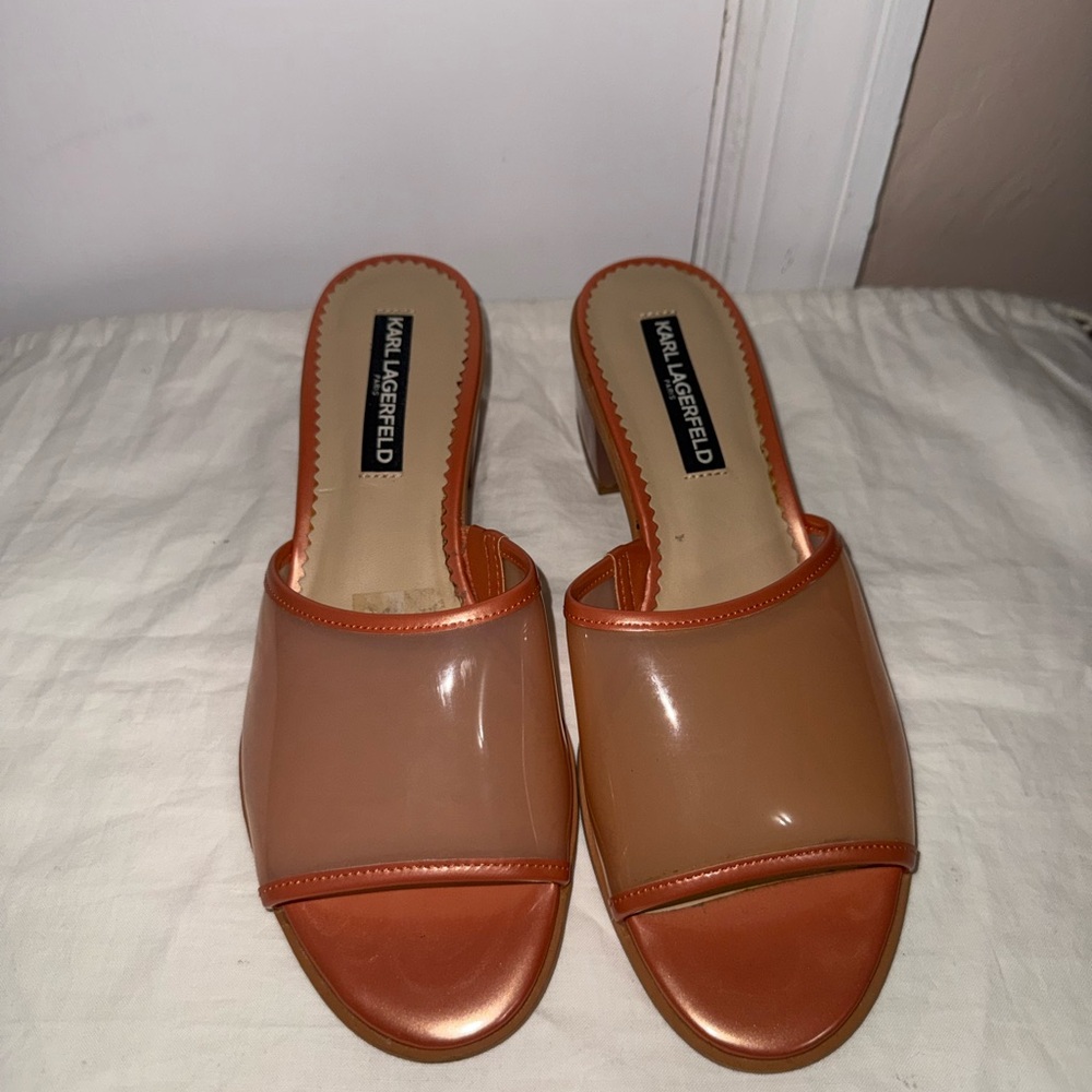 Karl Lagerfeld Women's Orange Mules